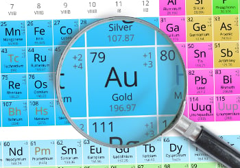 What is the chemical symbol for gold?