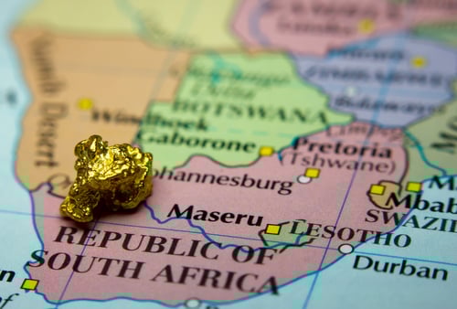 S.Africa gold map
