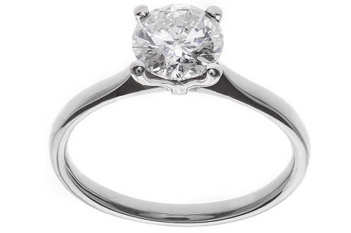 One use of platinum is as jewellery, shown here as platinum ring.
