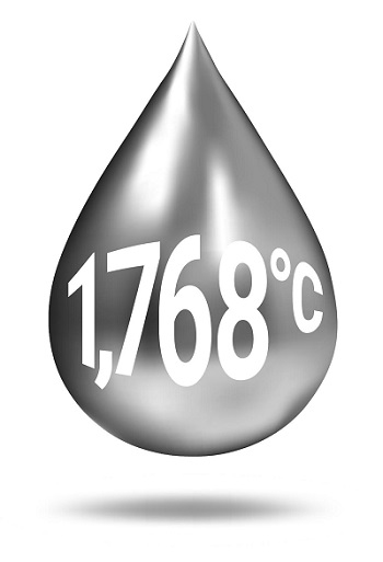The melting point of platinum