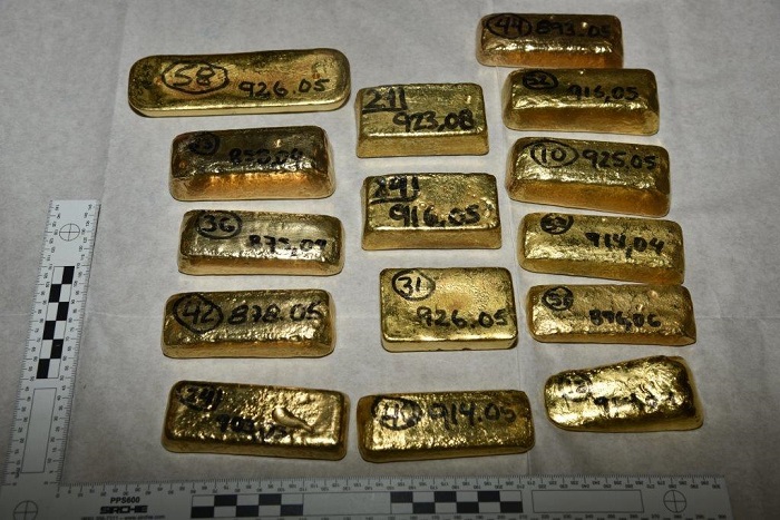 gold bars seized Heathrow