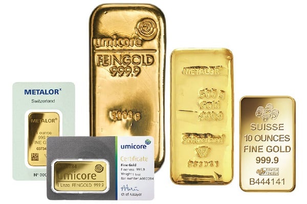 GOLD BULLION TIMES 5 PURE 24 CARAT GOLD BARS A31bSHIPS FREE IF YOU BUY 2 OR MORE 