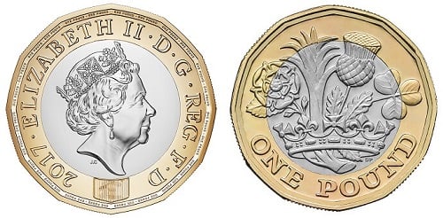 The current one pound coin