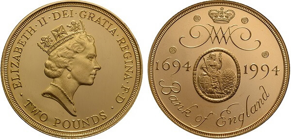 Commemorate Bank of England coin