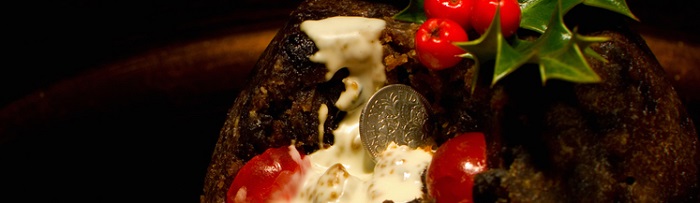 A sixpence in a Christmas pudding.