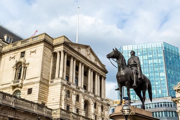 The Bank of England on Threadneedle Street. The world's second largest gold vault.