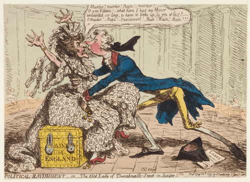 The satirical cartoon that gave the Bank of England it's nickname.